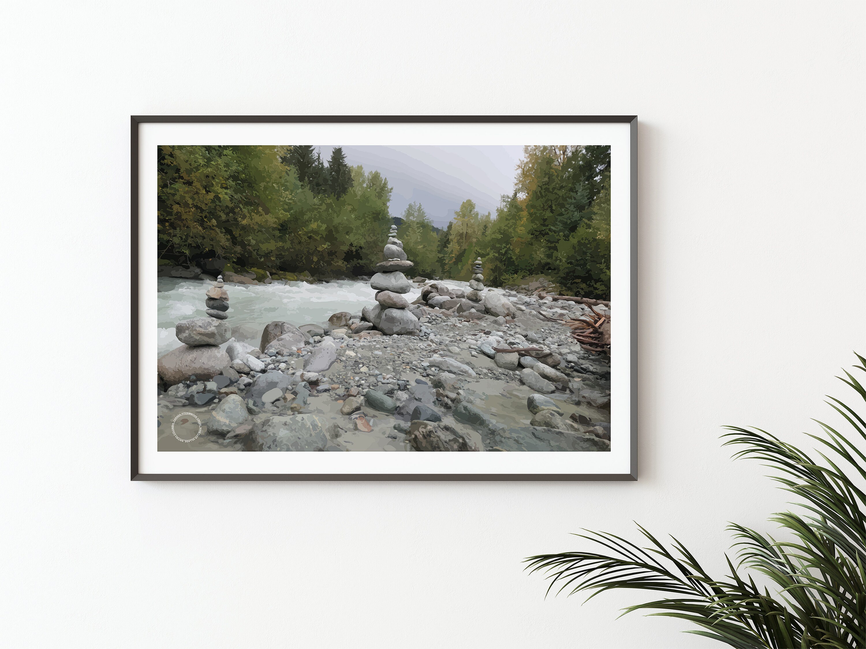 Whistler Village, Fitzsimmons Creek, Whistler Ski Resort, Digital Download, Digital Prints, Poster and Wall Art, Travel Poster