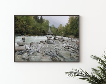 Whistler Village, Fitzsimmons Creek, Whistler Ski Resort, Digital Download, Digital Prints, Poster and Wall Art, Travel Poster