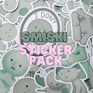 Smiski Sticker Pack, Assorted Stickers, Planner Stickers, Junk Journaling, Laptop Water Bottle Kindle Stickers
