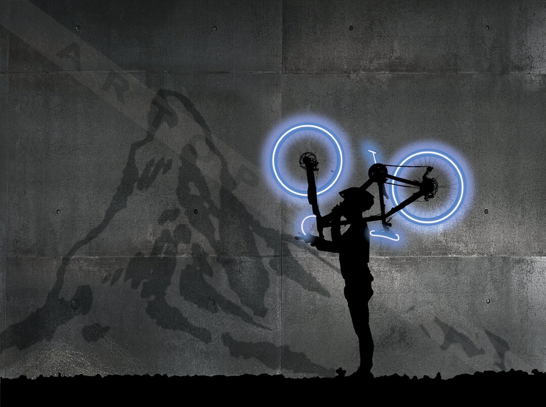 Mountain Bike Wall Art Wall Decor Mountain Biking Canvas Cycling Print