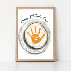 Muttertag Handabdruck Anhänger Gedicht / Handabdruck Mama Oma / Andenken Blume Geschenkkarte / Basteln für Kinder / Handabdruck Kunst
