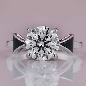IGI Certified Lab Grown Diamond Solitaire Ring - 14k Gold Engagement