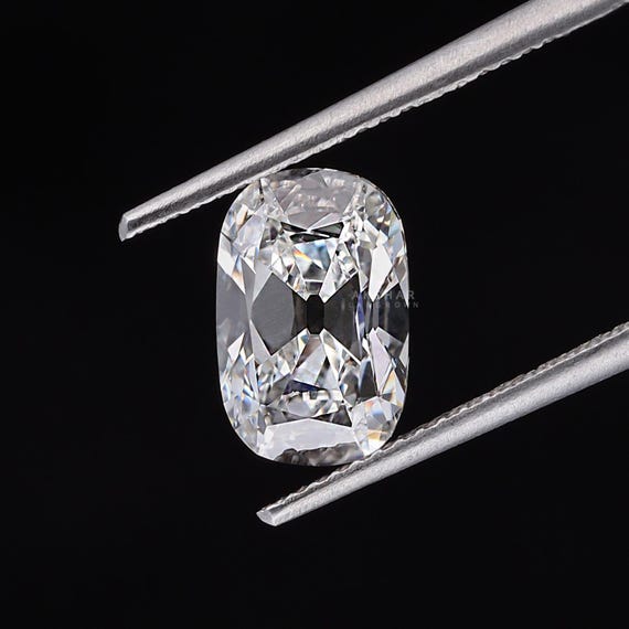 1.00 to 6.00 Carat Diamond Elongated Cushion Old Mine Cut Lab Grown Loose Diamond, E-VVS2 F-VS1 IGI Certified Wedding & Anniversary Gift
