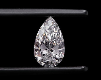 IGI Certified Pear Cut Lab Grown Diamond: E-VVS2, F-VS1 Color and Clarity, 1-6 CT