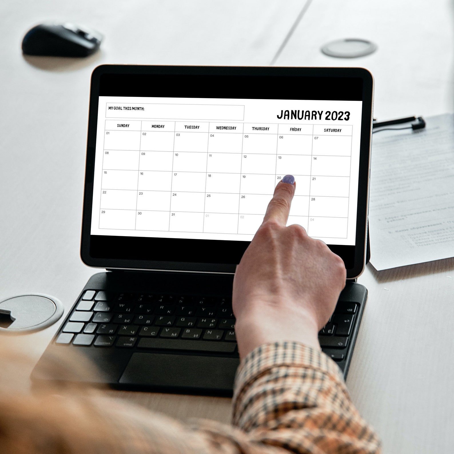 2023-calendar-and-planner-printable-calendar-monthly-pdf-etsy