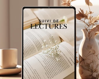 Plantilla de lectura digital | Registro de lectura | Registro de lectura rellenable | PDF imprimible | Planificador de lectura | Registro de lectura