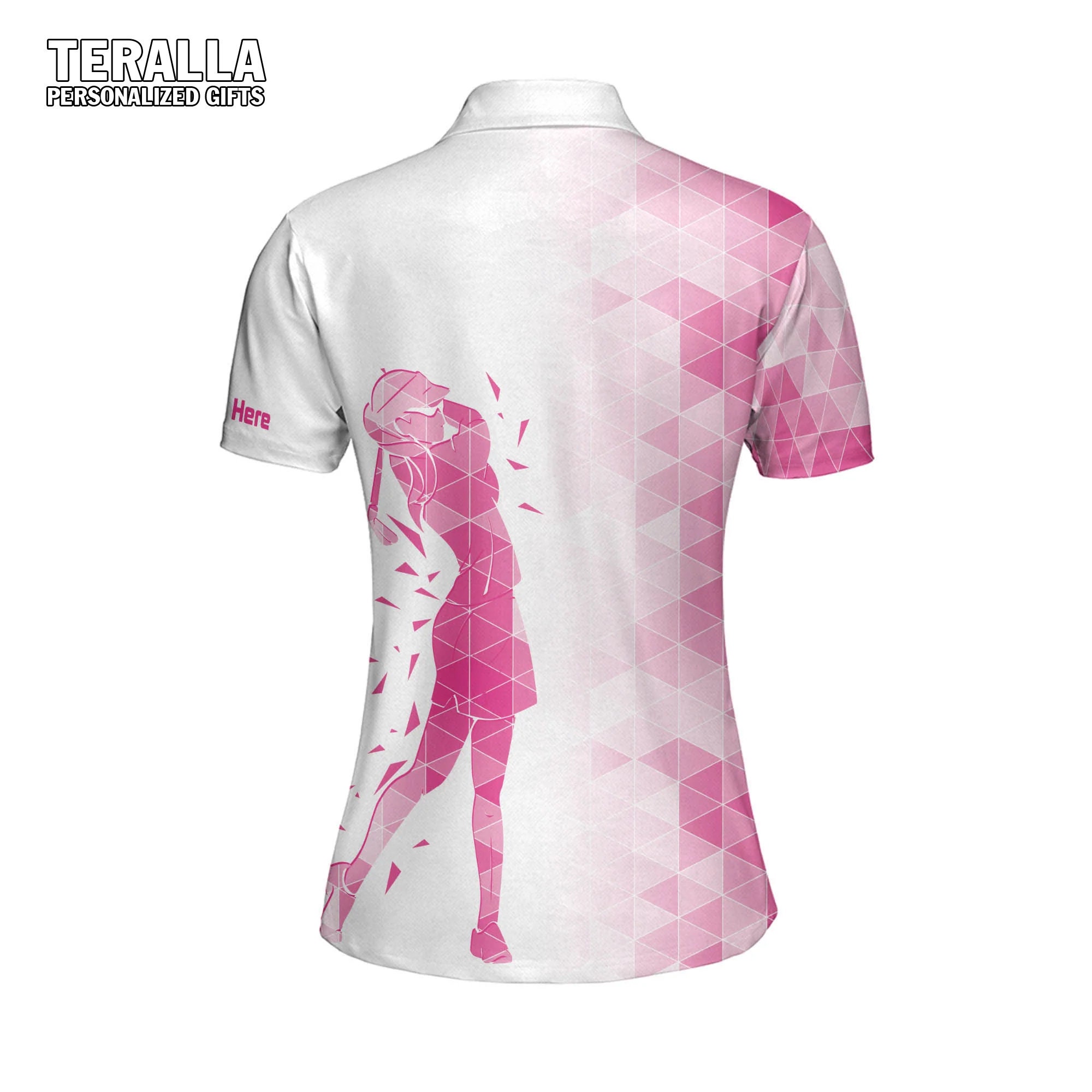 Pink Funny Womens Golf Polo Shirt Golf Polo Golf Polo Team sold by