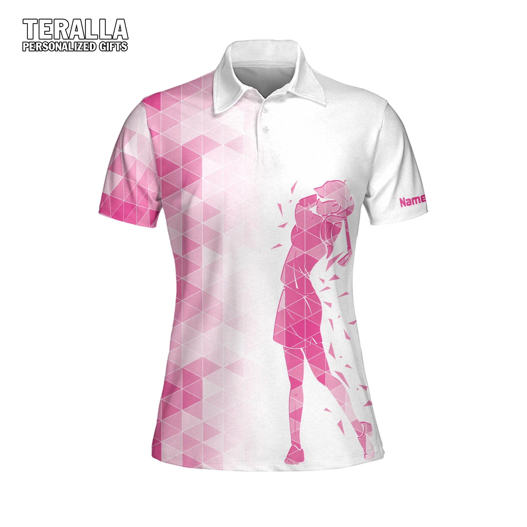 Pink Funny Womens Golf Polo Shirt Golf Polo Golf Polo Team sold by
