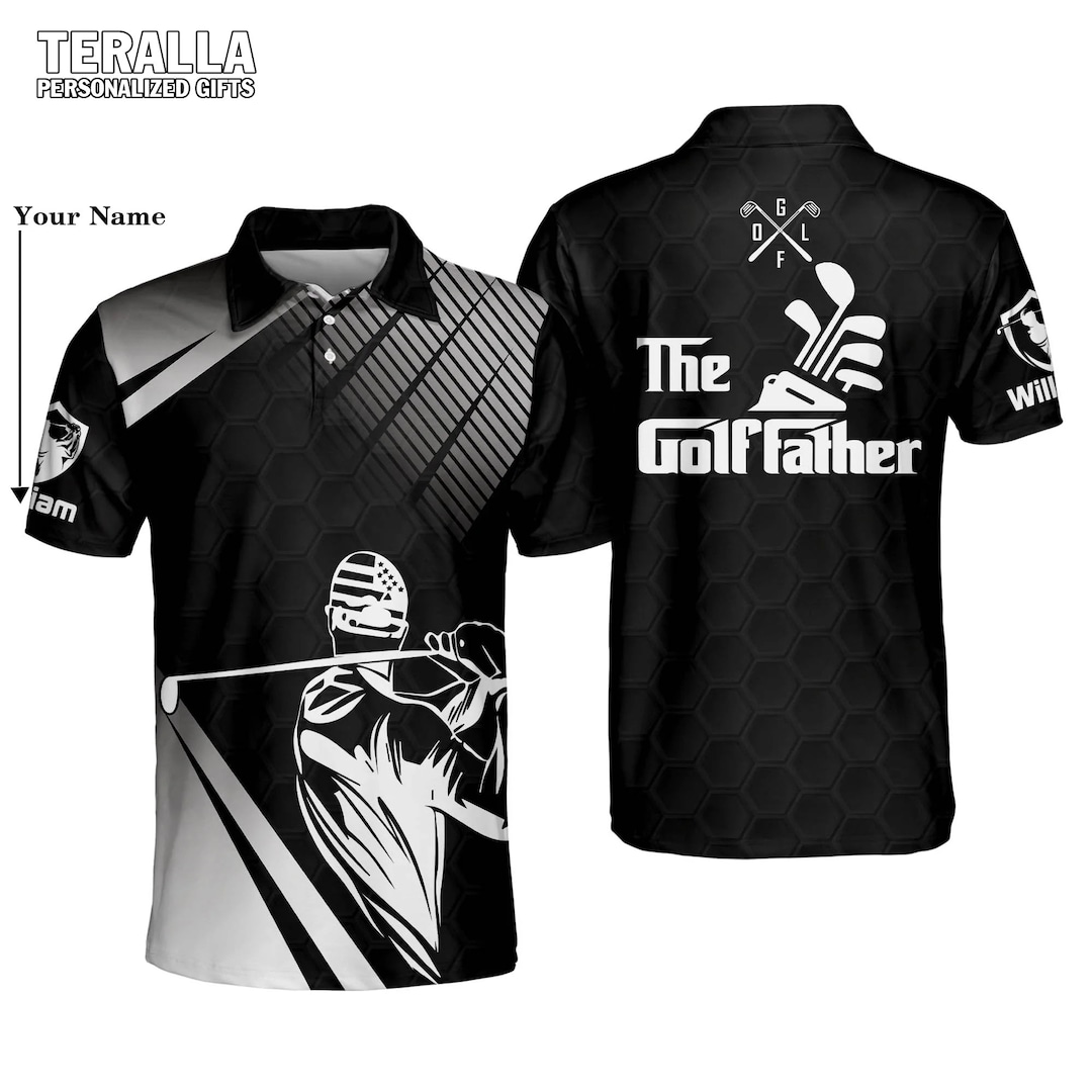 Personalized 3D Funny Golf Polo Shirts for Men the Golf Etsy