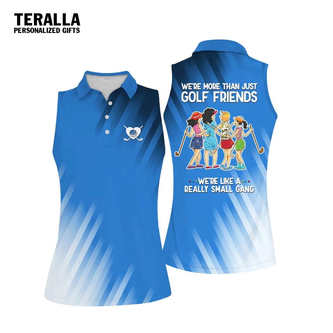 Golf Friends Muticolor Sleeveless Women Polo Shirt for Ladies Golf