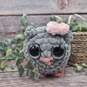 Hamster triste grand, la tendance des médias sociaux/hamster au crochet/jouet au crochet/décoration/jouet en peluche/prêt pour l'expédition image 4