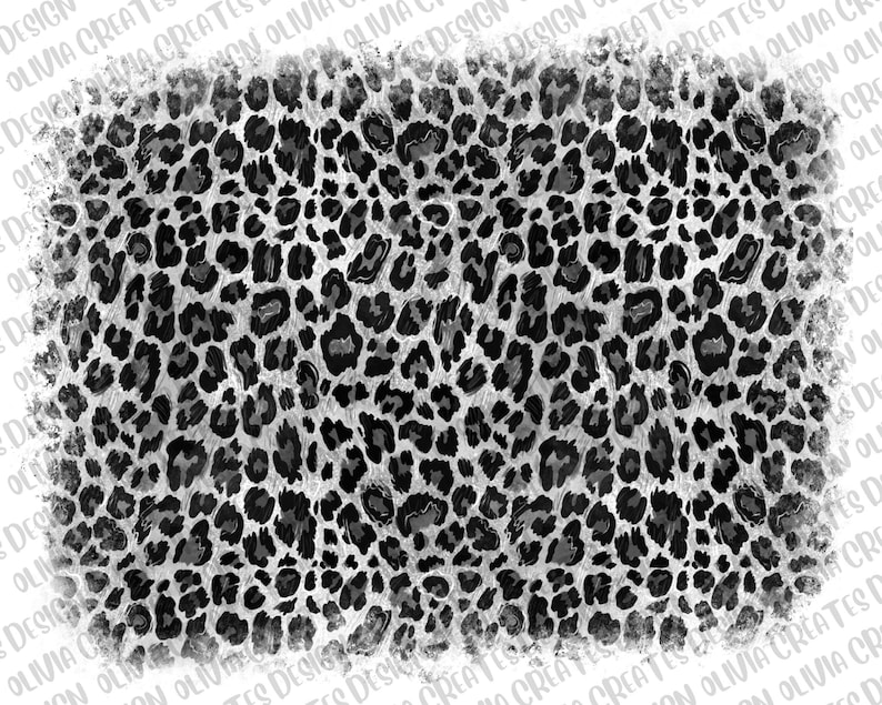 Grey Leopard Background Png Sublimation Design Download Etsy