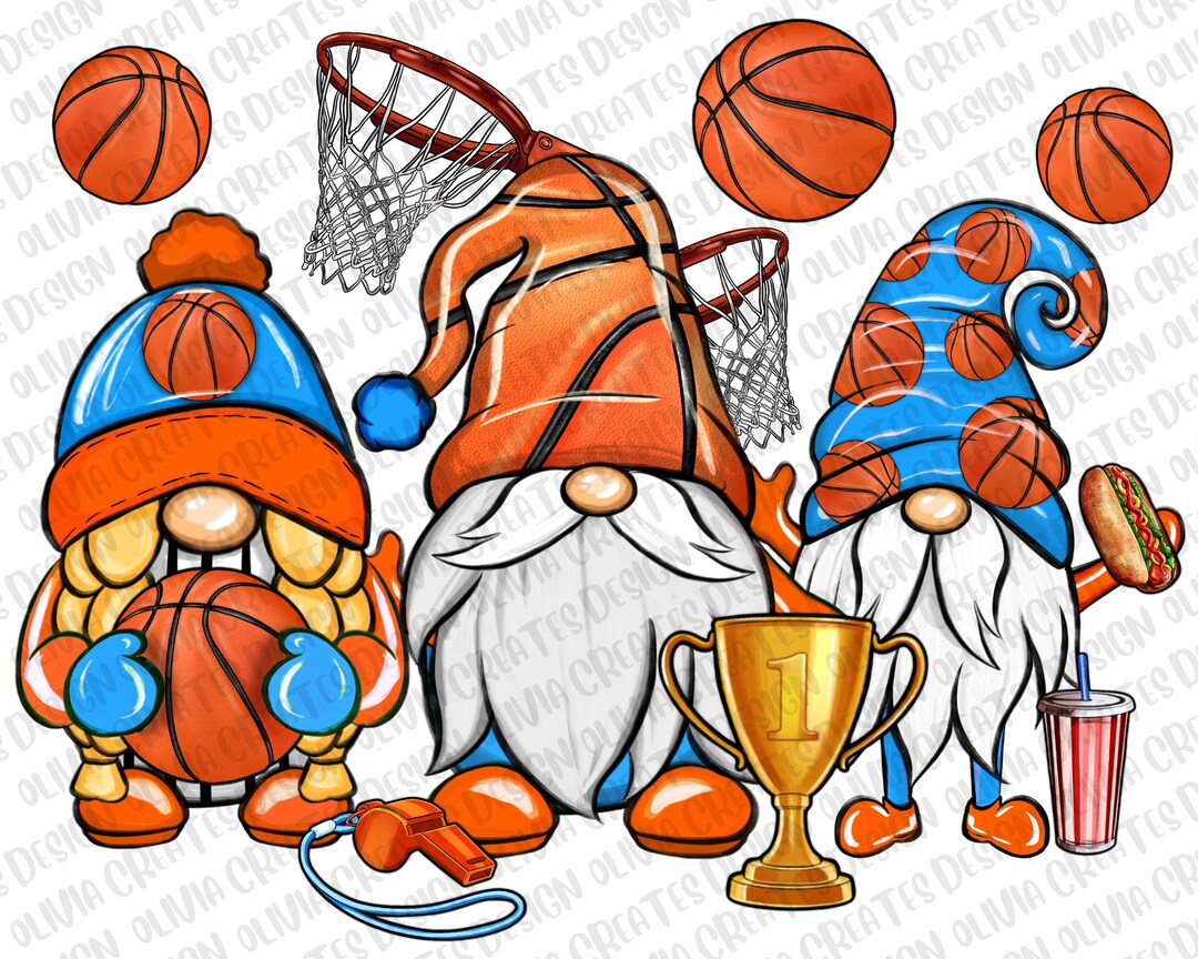 Basketball Gnomes Png Sublimation Design Dowload, Basketball Ball Png