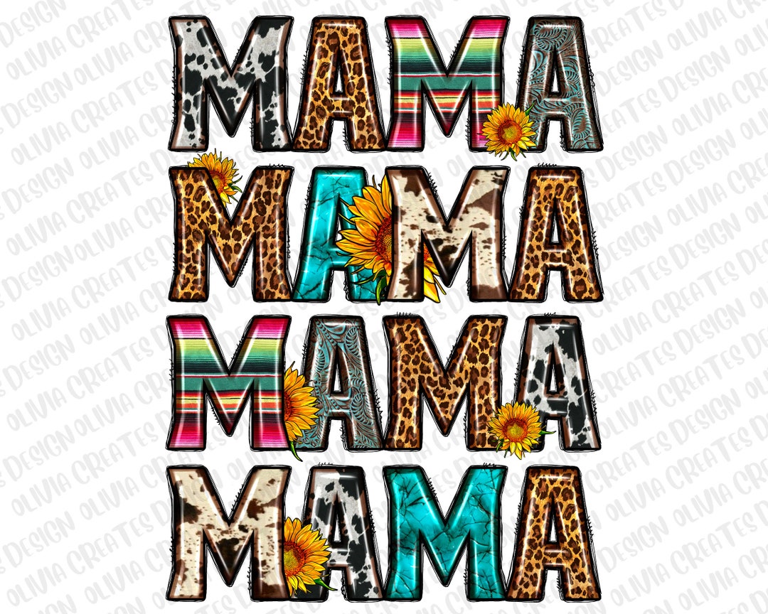 Mama Mama Mama Mama Png Sublimation Design Download, Western Mama Png ...