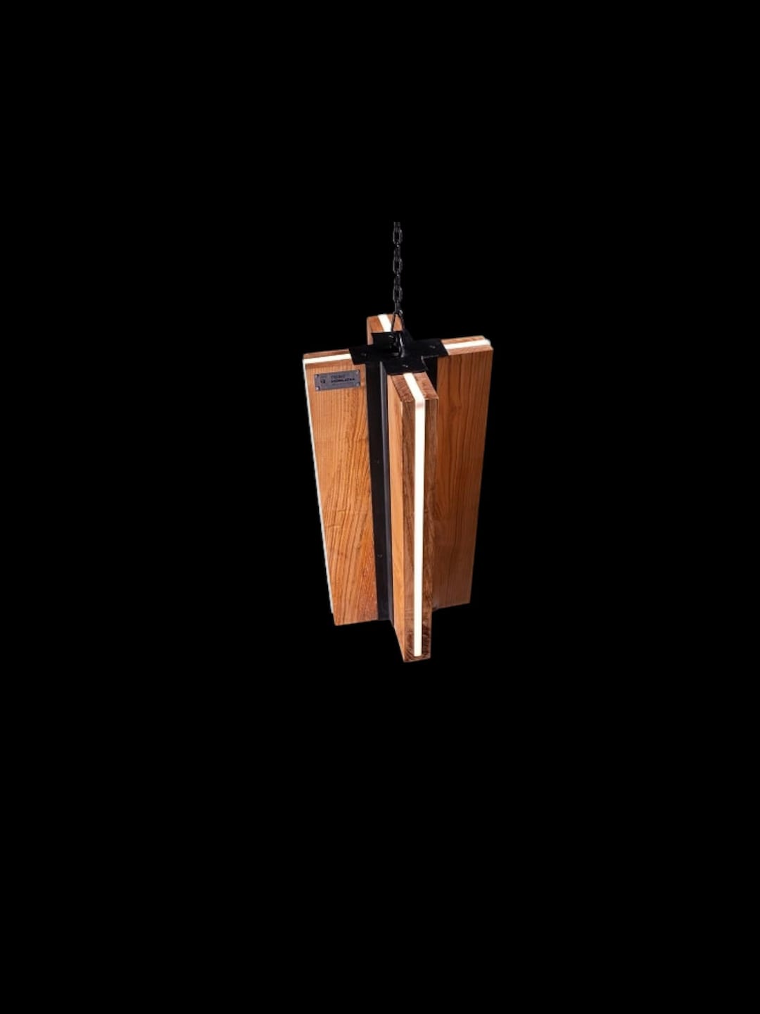 Solid Wood LED Chandelier: Nordic Suspension Pendant Light - Etsy