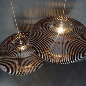 Wood Pendant Light,Pendant Lighting,Modern Wood Chandelier,Hanging Lamp,Mid Century Modern Chandelier,Wooden Lampshade,Handmade Chandelier