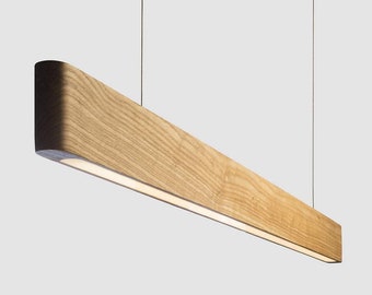 Holz Hängeleuchter, Pendelleuchte LED-Beleuchtung, minimalistische Suspensiion Dekoration, nordische Holzpendelleuchten, Art Modern Kit