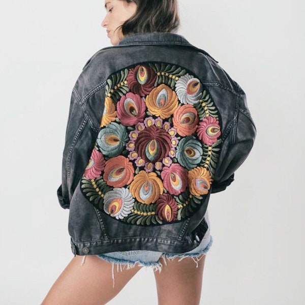 Long Denim Jacket - Etsy