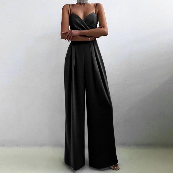 Wide Leg Jumpsuit - Etsy