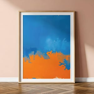 Abstract Large Wall Art Thunderstorm in the Desert Prints for Living Room Trendy Wall Art Print For Dining Room Wall Artwork Large Abstract