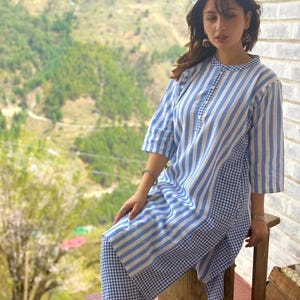 Women’s Designer Kurta Pant set, Indian Ethnic Wear Pocket Kurti Pant Co-ord Set for Women’s, 2piece Casual Wear, Pakistani Design Suit Set
