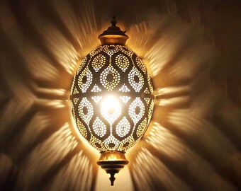 Lampada da parete orientale Marrakech in metallo | Lampada da parete lampada di design Afzal come decorazione murale Decorazione murale | illuminazione