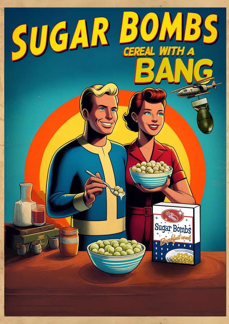 Fallout Sugar Bombs Framed Poster Etsy