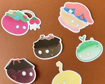 Nature slimes//Cute stickers// Homemade stickers
