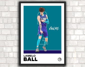 LaMelo Ball Poster - Perfect for Fans! • LaMelo Artwork, Minimalist, Mid Century Modern, Office Wall art, Bedroom Decor, DIGITAL DOWNLOAD