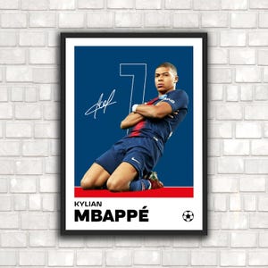 Kylian Mbappe Poster - Minimalist Football Art Print for Fans! DIGITAL DOWNLOAD
