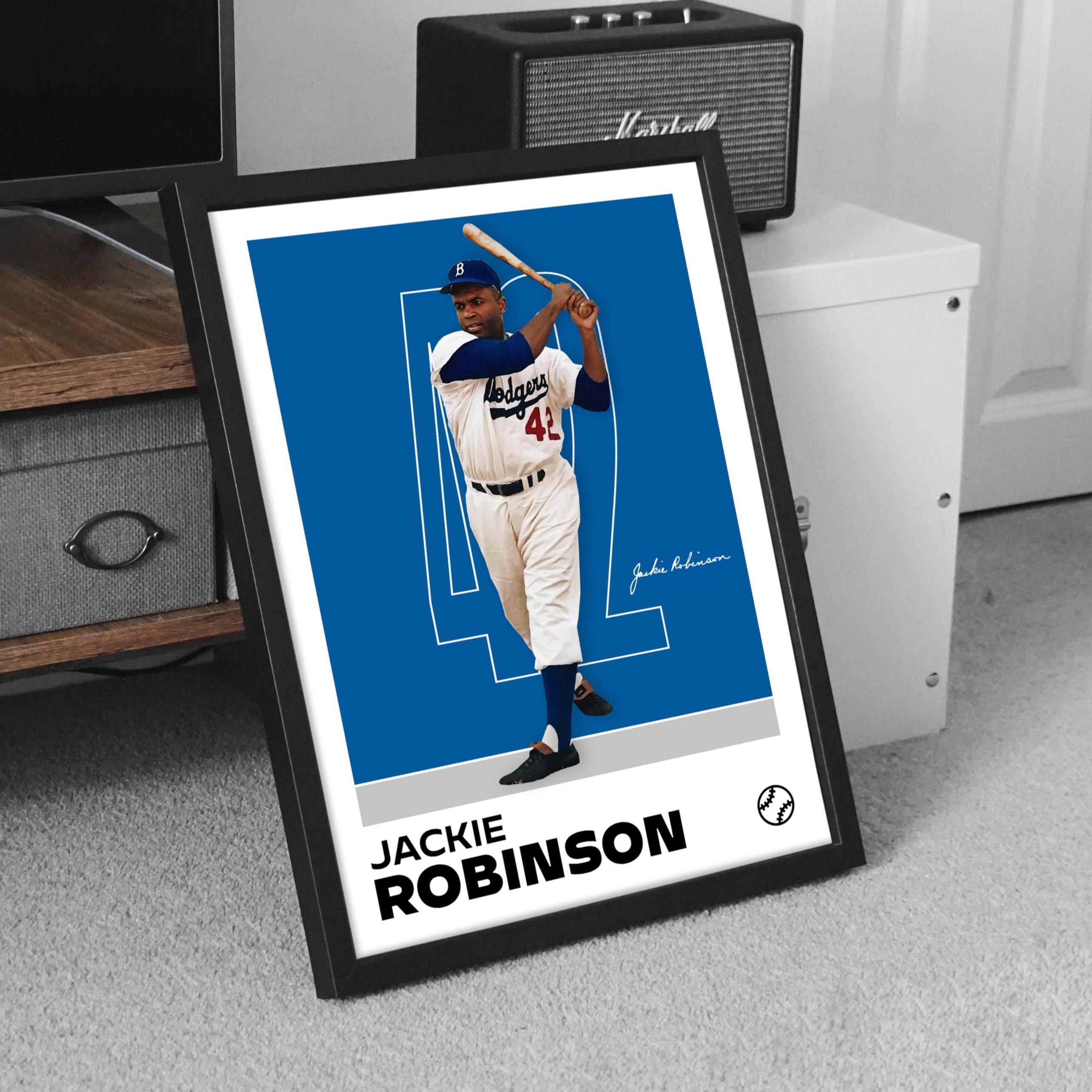 Jackie Robinson Poster - Minimalist Baseball Art Print for Fans ...