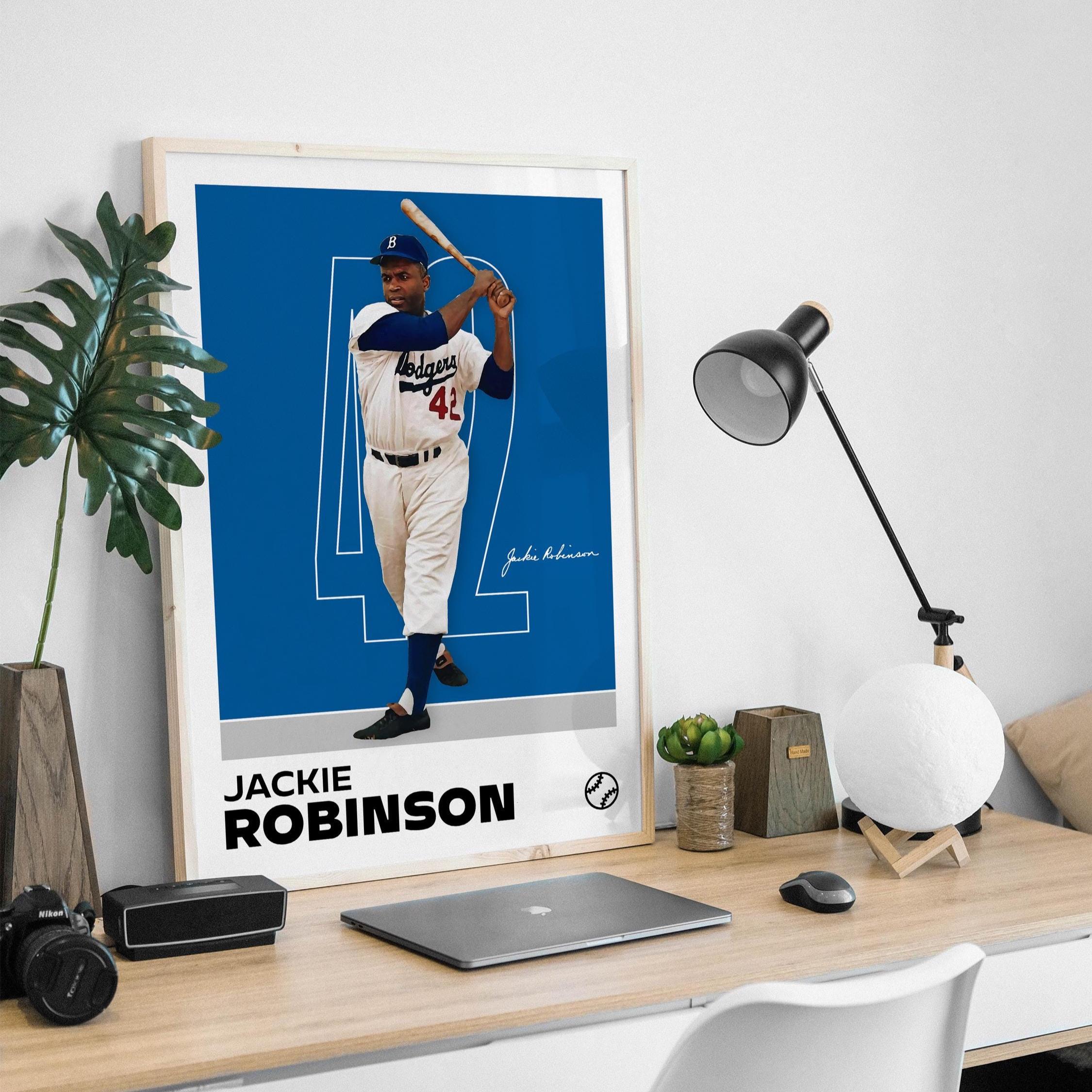 Jackie Robinson Poster - Minimalist Baseball Art Print for Fans ...