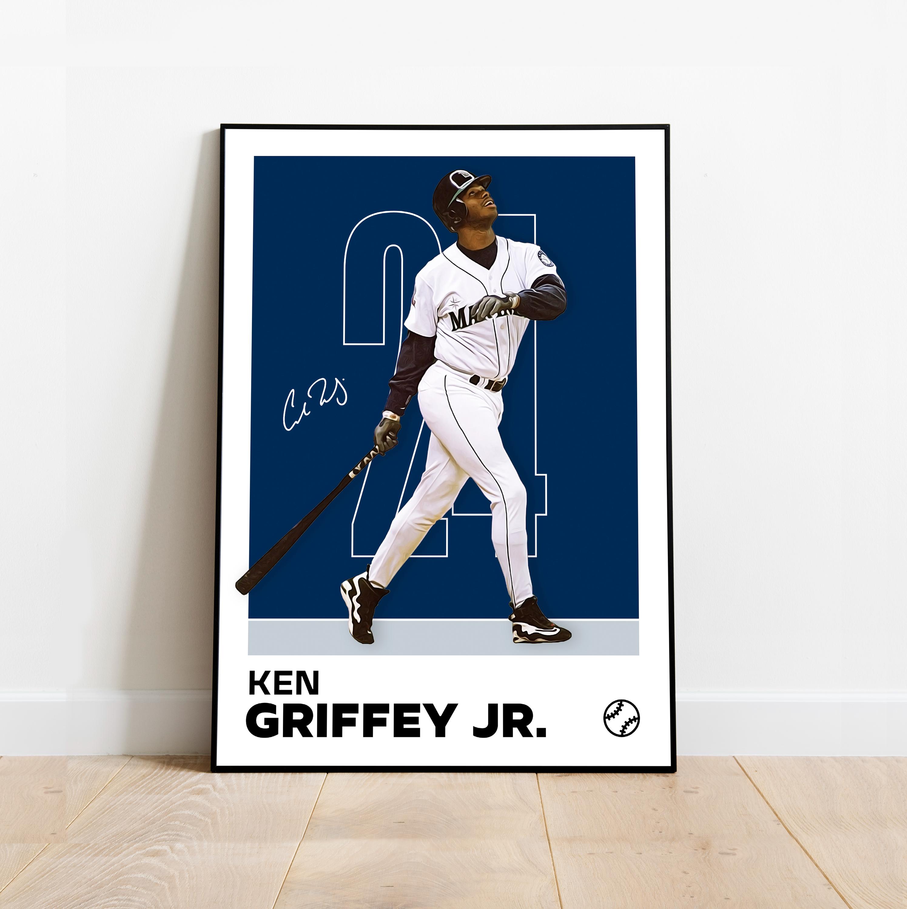 専用ページ④ Ken Griffey Jr. Poster - Minimalist Baseball Art Print for Fans