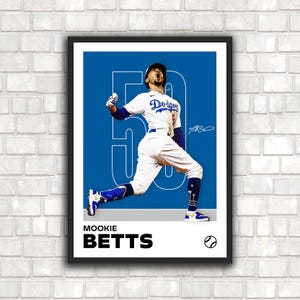 Mookie Betts Poster - Minimalist Baseball Art Print for Fans! DIGITAL DOWNLOAD