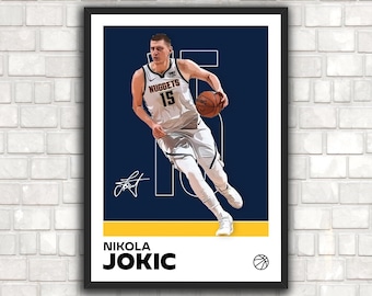 Nikola Jokic Poster - Perfect for Fans! - 11x14 Minimalist Jokic Printable for Bedroom Decor, Basketball Office Wall Art, DIGITAL DOWNLOAD