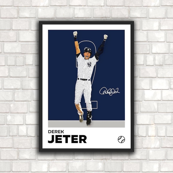 Derek Jeter Poster - Etsy