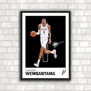 Victor Wembanyama Poster - Perfekt für Fans! • 11x14 Minimalist Wemby Druck für Schlafzimmer, Büro, Basketball Wandkunst, DIGITALER DOWNLOAD
