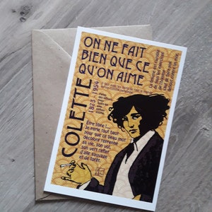 Cartes postales "Fameuses femmes", serie de 12 cartes + enveloppes