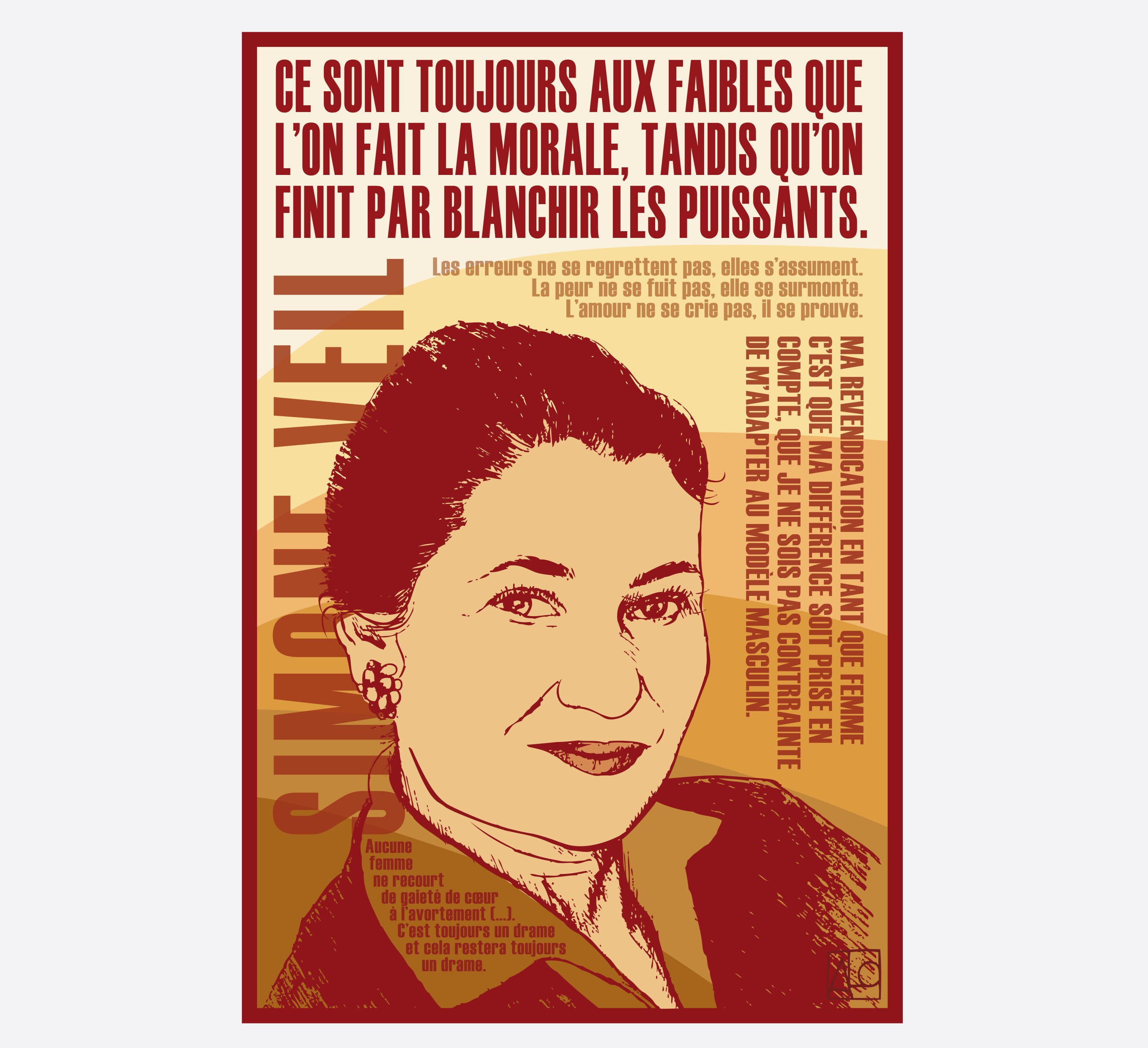 Simone Veil Poster Etsy France