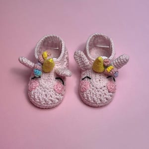Pamiątkowy prezent dla dziecka, buciki dla niemowląt w kształcie jednorożca, prezent ciążowy, prezent pamiątkowy, prezent na baby shower, prezent wykonany ręcznie, szydełkowe buciki w kształcie jednorożca, ekologiczne