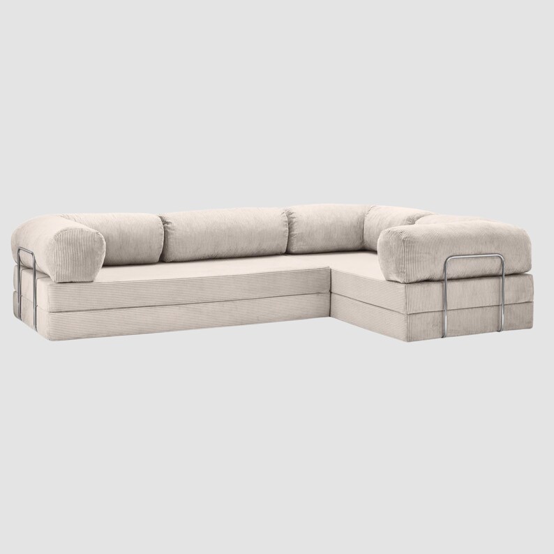 Sofá modular de pana, sillón minimalista, sofá moderno, sofá acogedor para sala de estar, conjunto de sofá modular flexible BEIGE