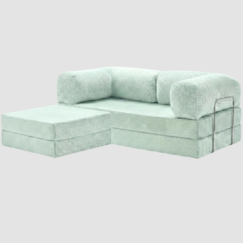 Sofá modular de pana, sillón minimalista, sofá moderno, sofá acogedor para sala de estar, conjunto de sofá modular flexible AQUAMARINE