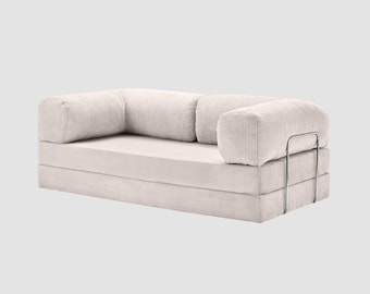 Modular Corduroy Floor Sofa, Modern Minimalist Lounge Seating Set