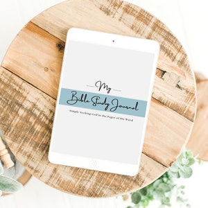 Bible Study Journal: Digital Journal for Studying Scripture, Bible Study Resource for Personal Quiet Time