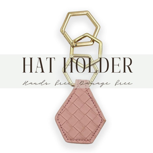 Porte-chapeau magnétique hexagonal, cadeaux pour elle, essentiels pour chapeaux de vacances et accessoire pour enterrement de vie de jeune fille.