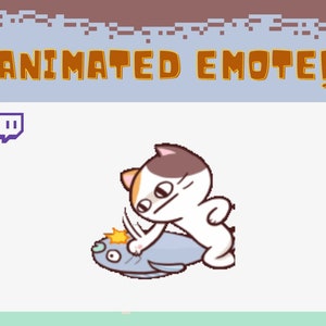 EMOTE ANIMATA // Twitch e Discord e Kick // Emote schiaffo/sferzata di gatto scaricabile immediatamente