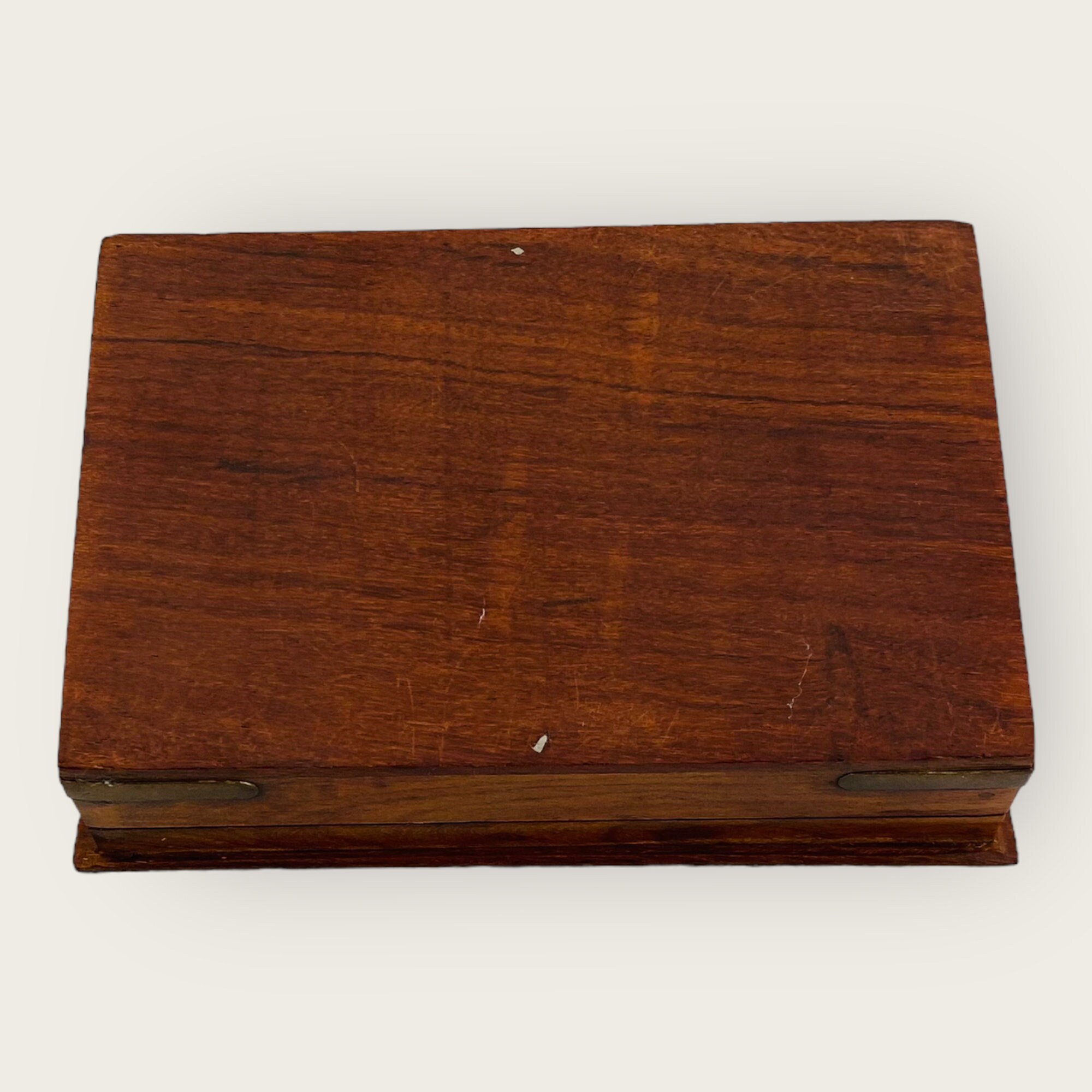 Vintage Small Wooden Jewellery Box Etsy UK