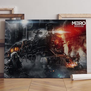 Metro Exodus Poster / Artyom & Colonel Miller Wall Art / Game Print / Canvas Art Decor #2