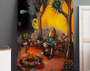 Outer Wilds Poster / Hearthian Wall Art / Game Print / Canvas Art Decor #2