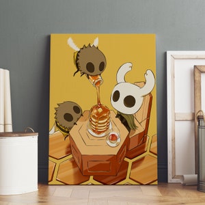 Hollow Knight-poster, hallownest-muurkunst, premium canvasprint, gamefan cadeau, gamermuurdecoratie